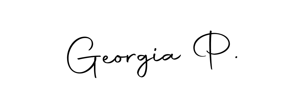 Also we have Georgia P. name is the best signature style. Create professional handwritten signature collection using Autography-DOLnW autograph style. Georgia P. signature style 10 images and pictures png