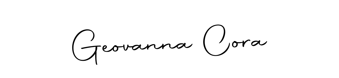 Autography-DOLnW is a professional signature style that is perfect for those who want to add a touch of class to their signature. It is also a great choice for those who want to make their signature more unique. Get Geovanna Cora name to fancy signature for free. Geovanna Cora signature style 10 images and pictures png