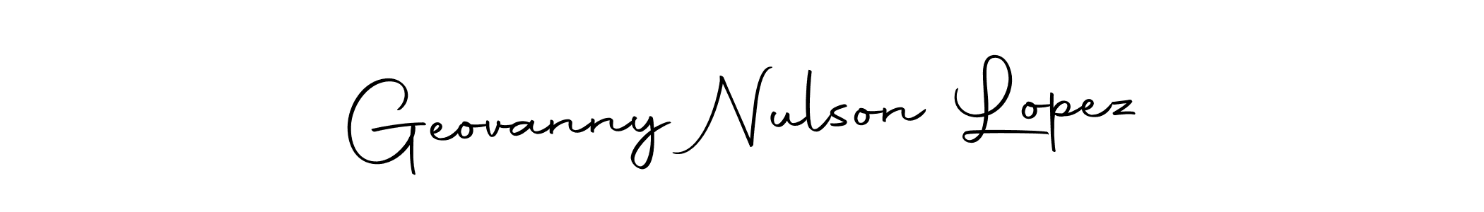 Use a signature maker to create a handwritten signature online. With this signature software, you can design (Autography-DOLnW) your own signature for name Geovanny Nulson Lopez. Geovanny Nulson Lopez signature style 10 images and pictures png