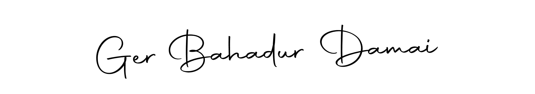 Also we have Ger Bahadur Damai name is the best signature style. Create professional handwritten signature collection using Autography-DOLnW autograph style. Ger Bahadur Damai signature style 10 images and pictures png