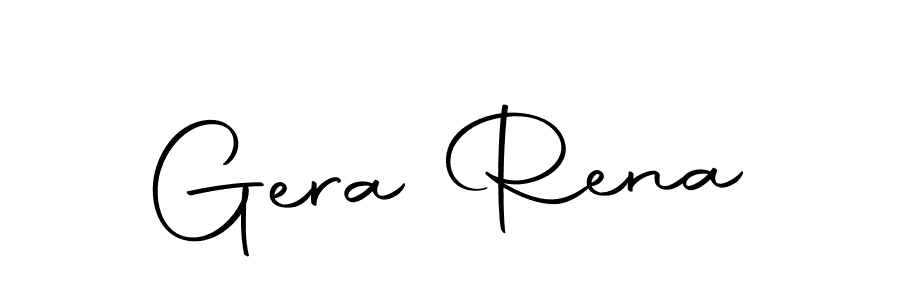 How to make Gera Rena name signature. Use Autography-DOLnW style for creating short signs online. This is the latest handwritten sign. Gera Rena signature style 10 images and pictures png