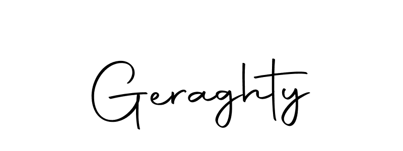 Create a beautiful signature design for name Geraghty. With this signature (Autography-DOLnW) fonts, you can make a handwritten signature for free. Geraghty signature style 10 images and pictures png