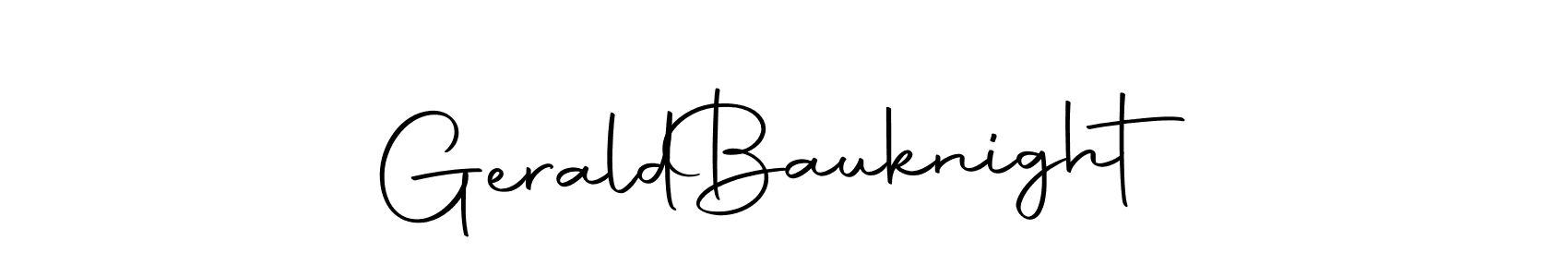 Make a short Gerald  Bauknight signature style. Manage your documents anywhere anytime using Autography-DOLnW. Create and add eSignatures, submit forms, share and send files easily. Gerald  Bauknight signature style 10 images and pictures png