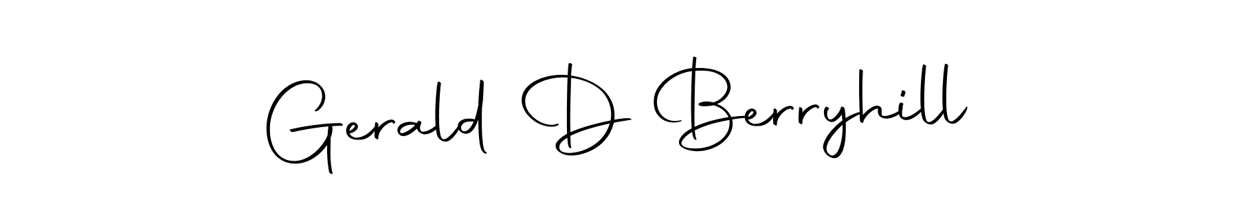 Autography-DOLnW is a professional signature style that is perfect for those who want to add a touch of class to their signature. It is also a great choice for those who want to make their signature more unique. Get Gerald D Berryhill name to fancy signature for free. Gerald D Berryhill signature style 10 images and pictures png