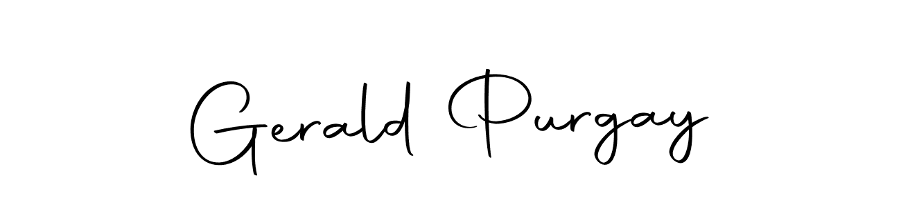 You should practise on your own different ways (Autography-DOLnW) to write your name (Gerald Purgay) in signature. don't let someone else do it for you. Gerald Purgay signature style 10 images and pictures png