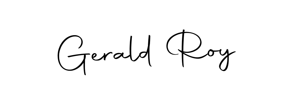 Autography-DOLnW is a professional signature style that is perfect for those who want to add a touch of class to their signature. It is also a great choice for those who want to make their signature more unique. Get Gerald Roy name to fancy signature for free. Gerald Roy signature style 10 images and pictures png