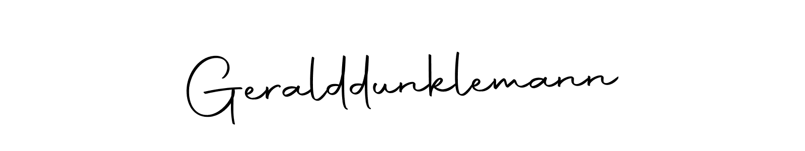 Also we have Geralddunklemann name is the best signature style. Create professional handwritten signature collection using Autography-DOLnW autograph style. Geralddunklemann signature style 10 images and pictures png