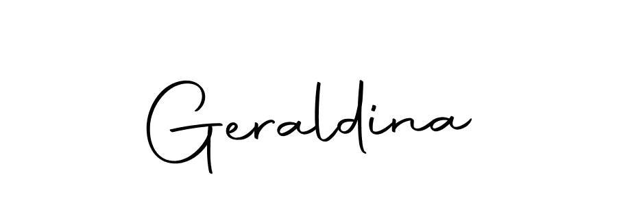 How to make Geraldina signature? Autography-DOLnW is a professional autograph style. Create handwritten signature for Geraldina name. Geraldina signature style 10 images and pictures png