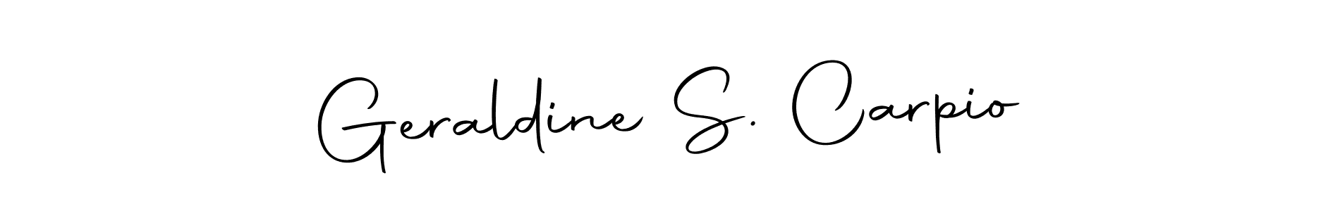 Geraldine S. Carpio stylish signature style. Best Handwritten Sign (Autography-DOLnW) for my name. Handwritten Signature Collection Ideas for my name Geraldine S. Carpio. Geraldine S. Carpio signature style 10 images and pictures png