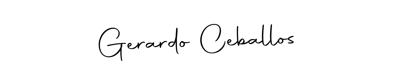 Use a signature maker to create a handwritten signature online. With this signature software, you can design (Autography-DOLnW) your own signature for name Gerardo Ceballos. Gerardo Ceballos signature style 10 images and pictures png