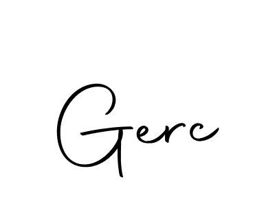 Make a beautiful signature design for name Gerc. Use this online signature maker to create a handwritten signature for free. Gerc signature style 10 images and pictures png