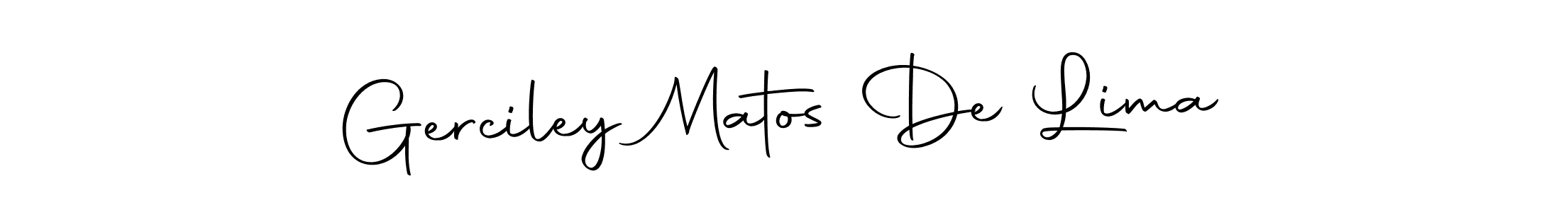 Make a short Gerciley Matos De Lima signature style. Manage your documents anywhere anytime using Autography-DOLnW. Create and add eSignatures, submit forms, share and send files easily. Gerciley Matos De Lima signature style 10 images and pictures png