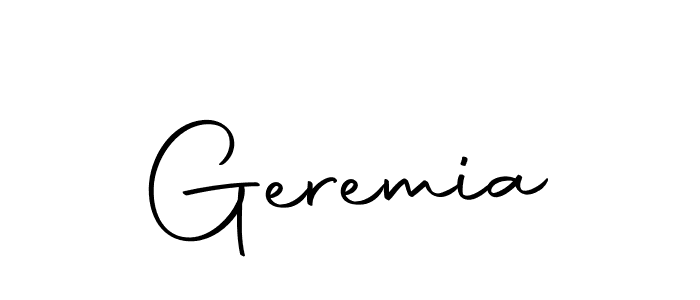 Similarly Autography-DOLnW is the best handwritten signature design. Signature creator online .You can use it as an online autograph creator for name Geremia. Geremia signature style 10 images and pictures png