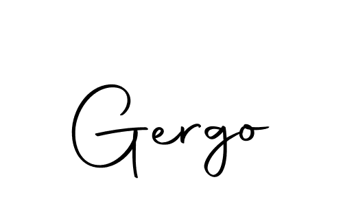 Make a beautiful signature design for name Gergo. With this signature (Autography-DOLnW) style, you can create a handwritten signature for free. Gergo signature style 10 images and pictures png