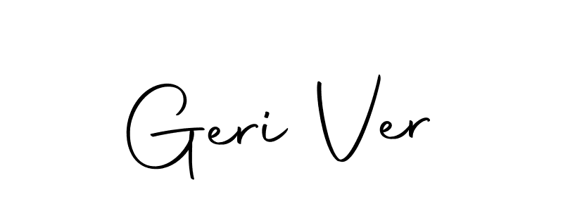 You should practise on your own different ways (Autography-DOLnW) to write your name (Geri Ver) in signature. don't let someone else do it for you. Geri Ver signature style 10 images and pictures png
