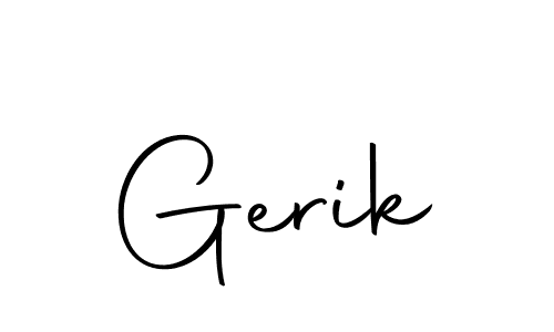 How to make Gerik name signature. Use Autography-DOLnW style for creating short signs online. This is the latest handwritten sign. Gerik signature style 10 images and pictures png