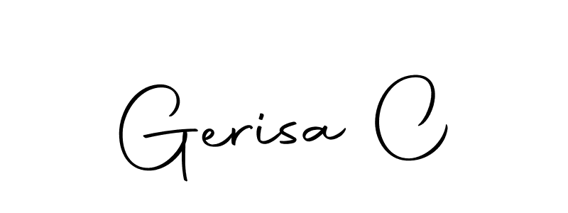 The best way (Autography-DOLnW) to make a short signature is to pick only two or three words in your name. The name Gerisa C include a total of six letters. For converting this name. Gerisa C signature style 10 images and pictures png