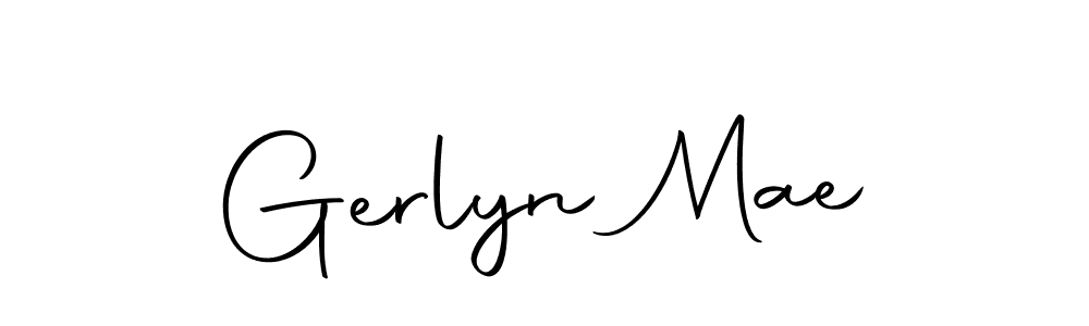 Gerlyn Mae stylish signature style. Best Handwritten Sign (Autography-DOLnW) for my name. Handwritten Signature Collection Ideas for my name Gerlyn Mae. Gerlyn Mae signature style 10 images and pictures png