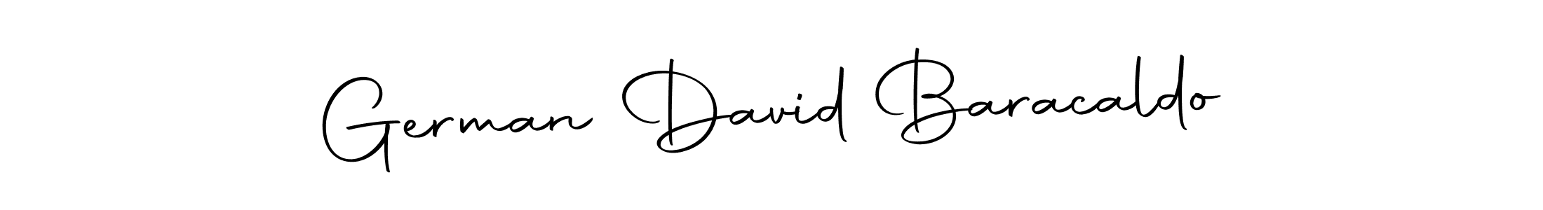 You should practise on your own different ways (Autography-DOLnW) to write your name (German David Baracaldo) in signature. don't let someone else do it for you. German David Baracaldo signature style 10 images and pictures png