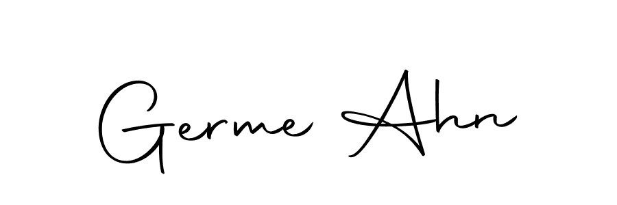 Use a signature maker to create a handwritten signature online. With this signature software, you can design (Autography-DOLnW) your own signature for name Germe Ahn. Germe Ahn signature style 10 images and pictures png