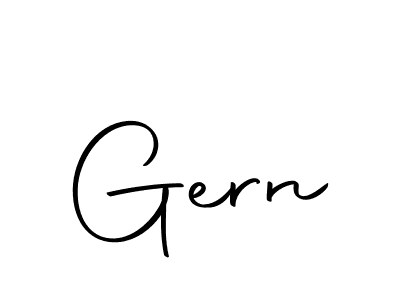 Create a beautiful signature design for name Gern. With this signature (Autography-DOLnW) fonts, you can make a handwritten signature for free. Gern signature style 10 images and pictures png