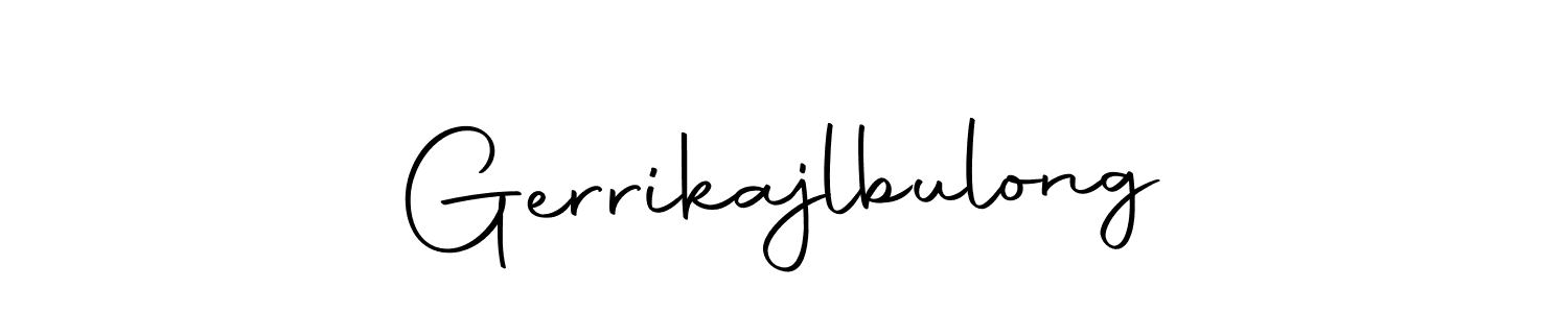 You should practise on your own different ways (Autography-DOLnW) to write your name (Gerrikajlbulong) in signature. don't let someone else do it for you. Gerrikajlbulong signature style 10 images and pictures png