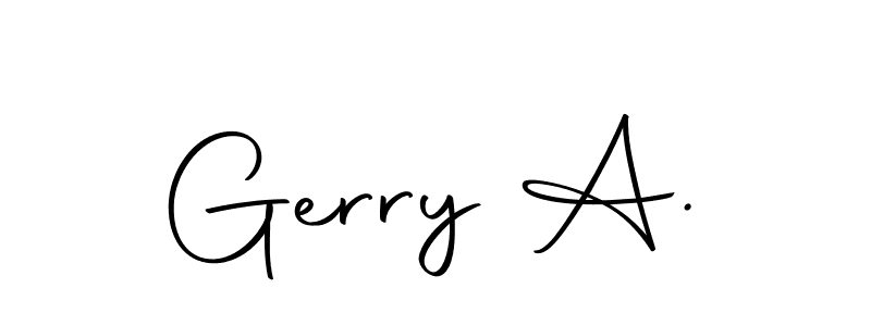 Gerry A. stylish signature style. Best Handwritten Sign (Autography-DOLnW) for my name. Handwritten Signature Collection Ideas for my name Gerry A.. Gerry A. signature style 10 images and pictures png