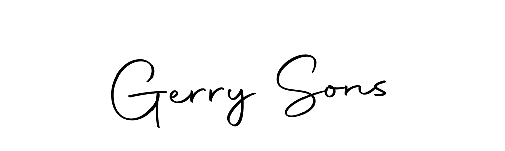Once you've used our free online signature maker to create your best signature Autography-DOLnW style, it's time to enjoy all of the benefits that Gerry Sons name signing documents. Gerry Sons signature style 10 images and pictures png