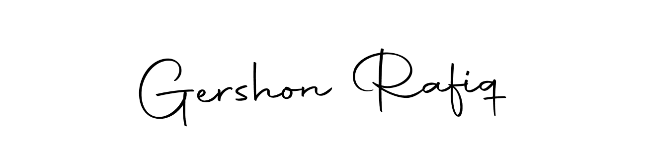 Make a beautiful signature design for name Gershon Rafiq. Use this online signature maker to create a handwritten signature for free. Gershon Rafiq signature style 10 images and pictures png