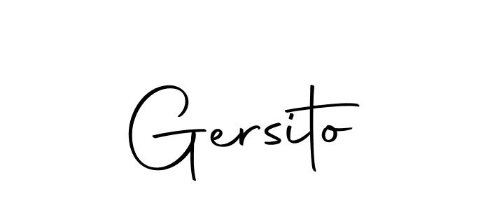 Create a beautiful signature design for name Gersito. With this signature (Autography-DOLnW) fonts, you can make a handwritten signature for free. Gersito signature style 10 images and pictures png