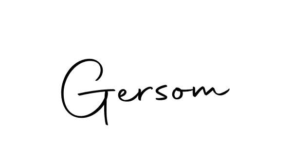 Gersom stylish signature style. Best Handwritten Sign (Autography-DOLnW) for my name. Handwritten Signature Collection Ideas for my name Gersom. Gersom signature style 10 images and pictures png