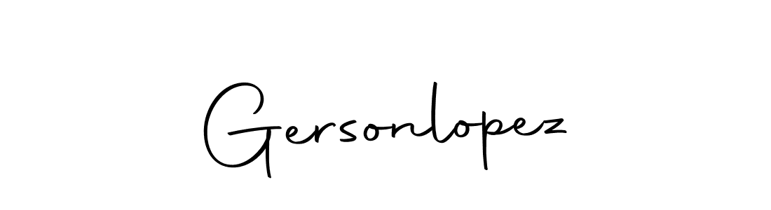 Design your own signature with our free online signature maker. With this signature software, you can create a handwritten (Autography-DOLnW) signature for name Gersonlopez. Gersonlopez signature style 10 images and pictures png