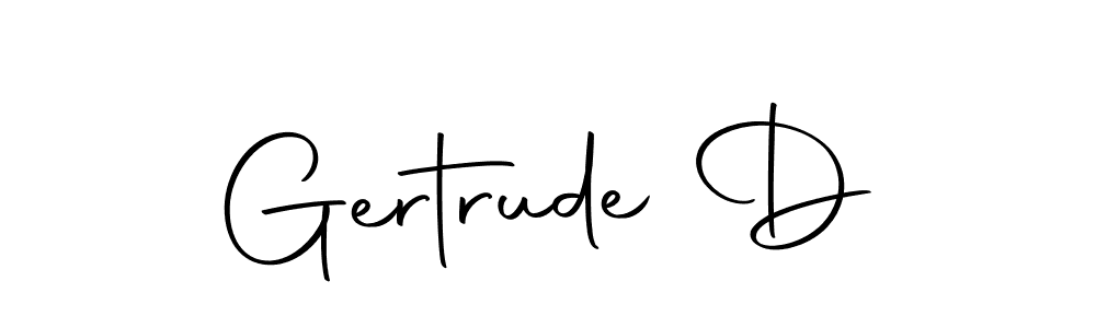 Also we have Gertrude D name is the best signature style. Create professional handwritten signature collection using Autography-DOLnW autograph style. Gertrude D signature style 10 images and pictures png