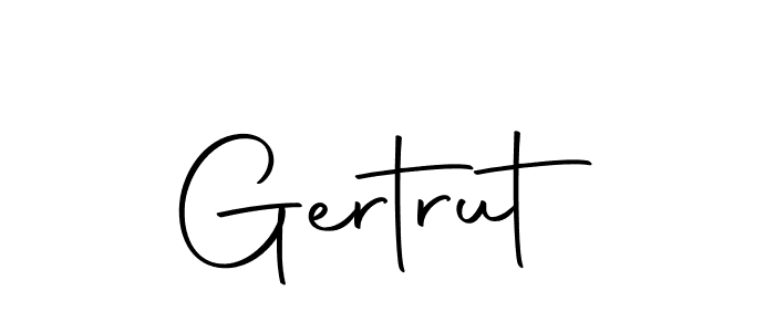 Make a beautiful signature design for name Gertrut. With this signature (Autography-DOLnW) style, you can create a handwritten signature for free. Gertrut signature style 10 images and pictures png