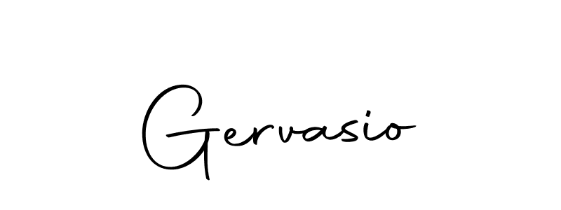 Use a signature maker to create a handwritten signature online. With this signature software, you can design (Autography-DOLnW) your own signature for name Gervasio. Gervasio signature style 10 images and pictures png