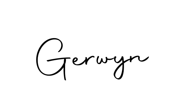 if you are searching for the best signature style for your name Gerwyn. so please give up your signature search. here we have designed multiple signature styles  using Autography-DOLnW. Gerwyn signature style 10 images and pictures png