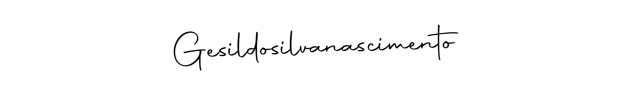 You can use this online signature creator to create a handwritten signature for the name Gesildosilvanascimento. This is the best online autograph maker. Gesildosilvanascimento signature style 10 images and pictures png