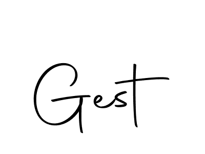 The best way (Autography-DOLnW) to make a short signature is to pick only two or three words in your name. The name Gest include a total of six letters. For converting this name. Gest signature style 10 images and pictures png