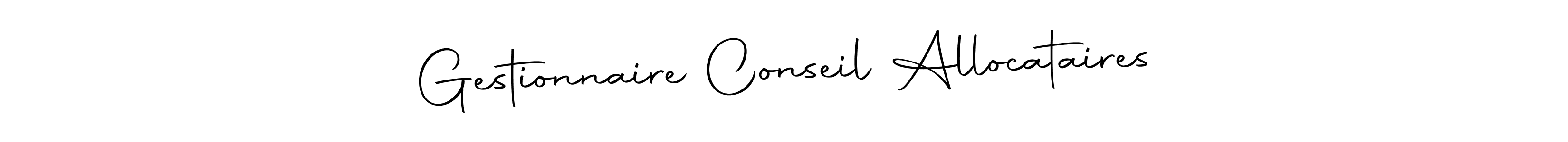 How to make Gestionnaire Conseil Allocataires signature? Autography-DOLnW is a professional autograph style. Create handwritten signature for Gestionnaire Conseil Allocataires name. Gestionnaire Conseil Allocataires signature style 10 images and pictures png