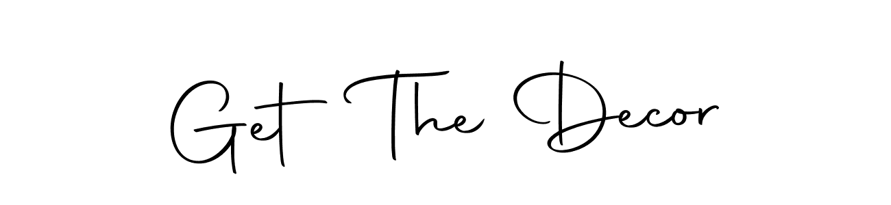 Similarly Autography-DOLnW is the best handwritten signature design. Signature creator online .You can use it as an online autograph creator for name Get The Decor. Get The Decor signature style 10 images and pictures png