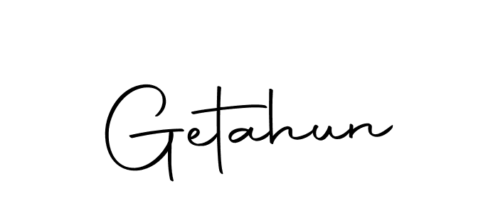 How to make Getahun signature? Autography-DOLnW is a professional autograph style. Create handwritten signature for Getahun name. Getahun signature style 10 images and pictures png