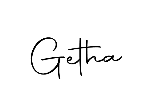 Make a beautiful signature design for name Getha. Use this online signature maker to create a handwritten signature for free. Getha signature style 10 images and pictures png