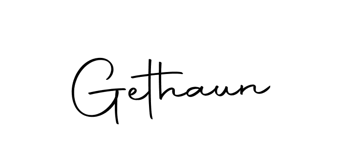 Make a beautiful signature design for name Gethaun. Use this online signature maker to create a handwritten signature for free. Gethaun signature style 10 images and pictures png