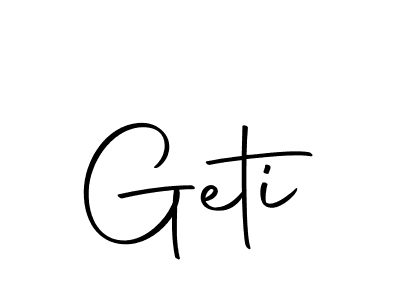 Make a beautiful signature design for name Geti. With this signature (Autography-DOLnW) style, you can create a handwritten signature for free. Geti signature style 10 images and pictures png