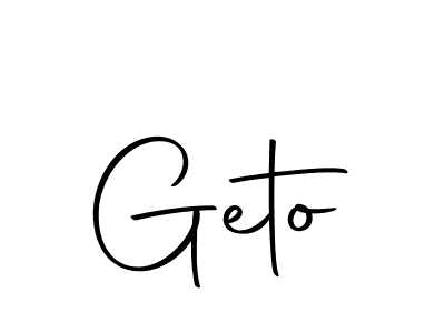 Also we have Geto name is the best signature style. Create professional handwritten signature collection using Autography-DOLnW autograph style. Geto signature style 10 images and pictures png