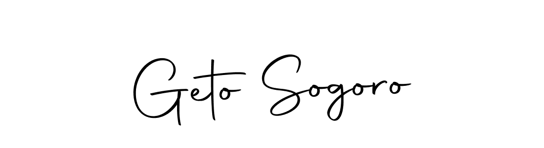 Design your own signature with our free online signature maker. With this signature software, you can create a handwritten (Autography-DOLnW) signature for name Geto Sogoro. Geto Sogoro signature style 10 images and pictures png