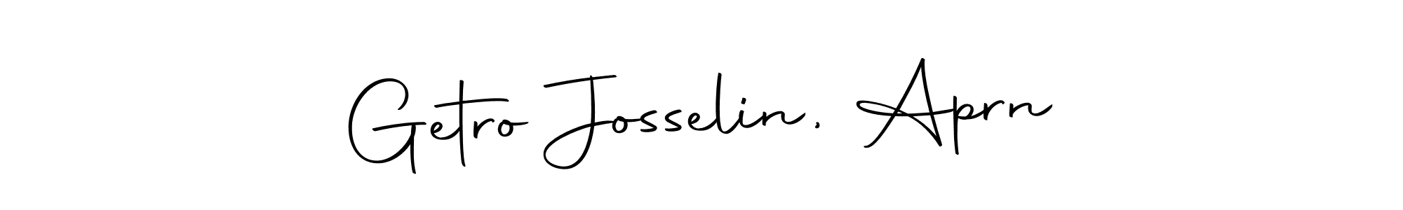 How to make Getro Josselin, Aprn name signature. Use Autography-DOLnW style for creating short signs online. This is the latest handwritten sign. Getro Josselin, Aprn signature style 10 images and pictures png