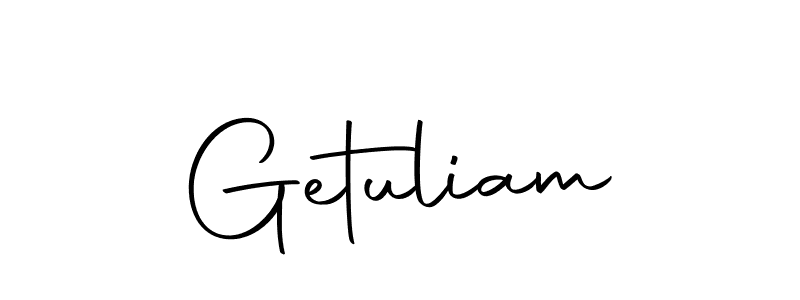Similarly Autography-DOLnW is the best handwritten signature design. Signature creator online .You can use it as an online autograph creator for name Getuliam. Getuliam signature style 10 images and pictures png