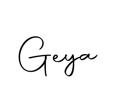 Design your own signature with our free online signature maker. With this signature software, you can create a handwritten (Autography-DOLnW) signature for name Geya. Geya signature style 10 images and pictures png