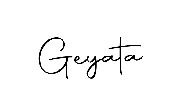 Use a signature maker to create a handwritten signature online. With this signature software, you can design (Autography-DOLnW) your own signature for name Geyata. Geyata signature style 10 images and pictures png